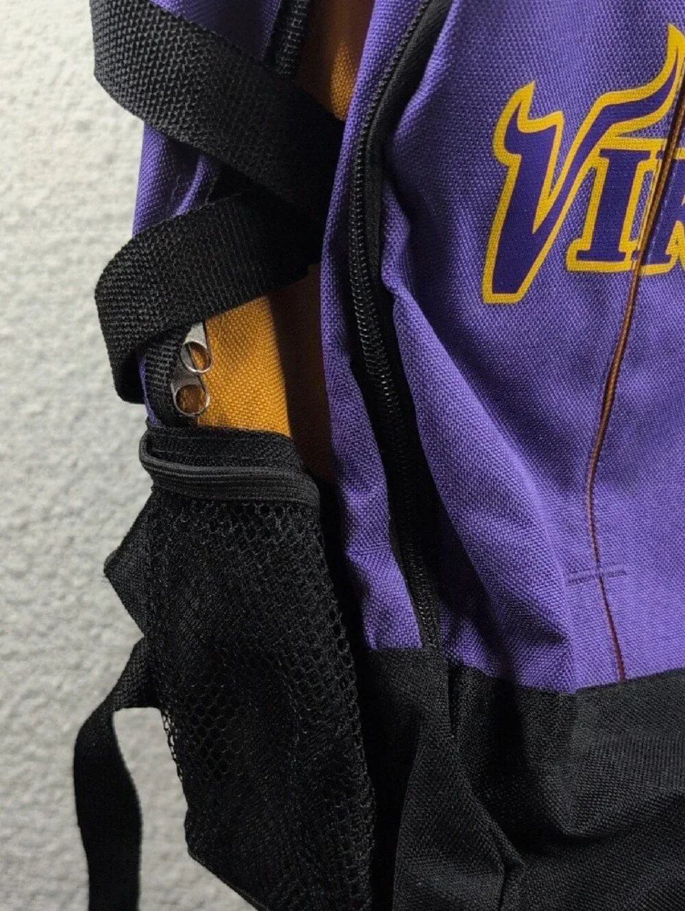 VTG Minnesota Vikings Purple & Gold Rolling Backpack